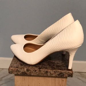 White Heels by INC Size 7M